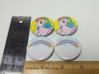 SDCC 2018 Hasbro Retro Style My Little Pony Buttons,  set of 4 3