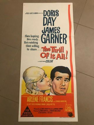 Daybill Poster 13x30: The Thrill Of It All (1963) Doris Day