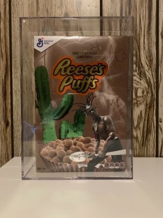 Travis Scott X Reese’s Puffs Limited Edition Cereal And Acrylic Box