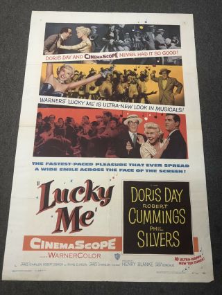 1954 Lucky Me 27 X 41 Movie Poster Doris Day Robert Cummings