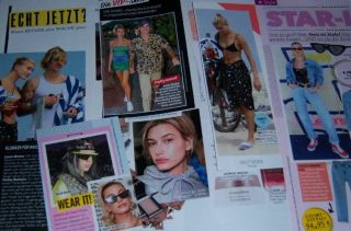 Hailey Baldwin Justin Bieber 38 Pc German Clippings Full Pages