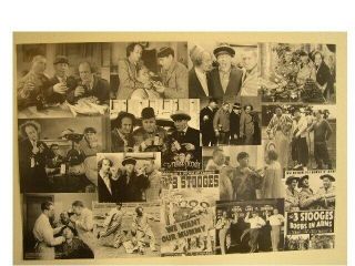 The Three Stooges Poster Collage Larry 3 Commercial