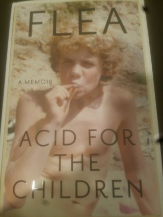 Flea Signed Book Acid For The Children Red Hot Chili Peppers Hardcover Auto