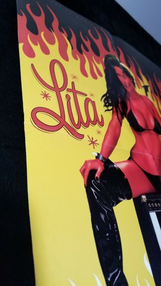 Lita WWF WWE Diva Devil in the Flesh Poster Spawned 1999 - 1990 ' s Fire Collectable 5