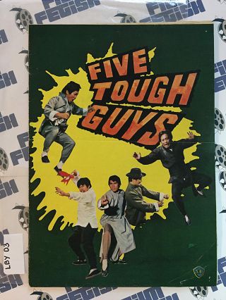 Five Tough Guys Press Booklet,  Shaw Brothers Chen Kuan Tai (1974) Lby03