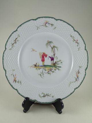 Si Kiang By Raynaud Porcelain 10 3/4 " Large Dinner Plate Motif No.  1
