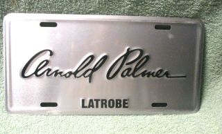 License Plate Arnold Palmer Latrobe Pennsylvania