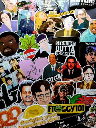 Set Of 50 Sticker,  Decals,  2x3,  The Office,  Tv Show,  Comedy,  Vinyl,  Dwight