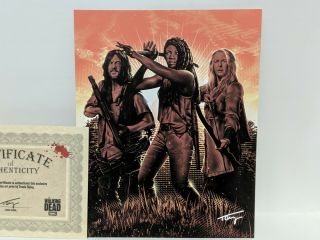 AMC ' s The Walking Dead TWD Supply Drop Tracie Ching Print Michone Daryl with 2