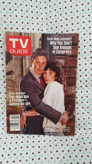 Tv Guide Jan 1986 " Scarecrow And Mrs.  King ".  L.  A.  Edition.