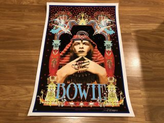 David Bowie “egyptian” Artist Signed Poster