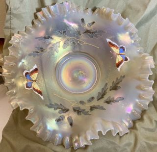 Gorgeous White Opal Aurora Pearls Butterfly Bowl