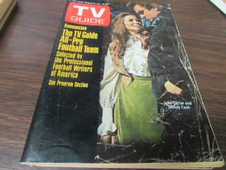 Vintage - Tv Guide Jan 17th 1971 - Johnny Cash & June Carter - Cover Very Good