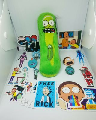Rick and Morty Enamel Lapel Pins | Pickle rick gift badges UK Stock 3