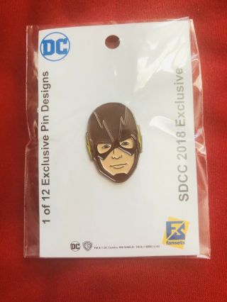 Sdcc 2018 The Flash Pin Comic - Con Exclusive Promo 1of12 Dc Comics