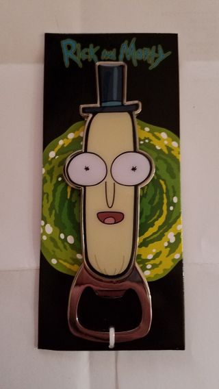 Rick And Morty Cartoon Mr Poopybutthole Magnetic Bottle Opener