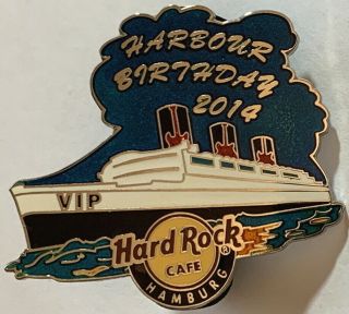 Hard Rock Cafe Hamburg 2014 Harbour 825th Birthday Vip Pin Ship Le 50 Hrc 78457
