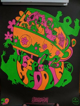 Loot Crate Exclusive Scooby Doo Mystery Machine Blacklight Poster