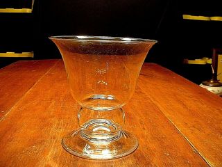 Large Vintage Steuben Crystal Floral Boquet Vase Signed