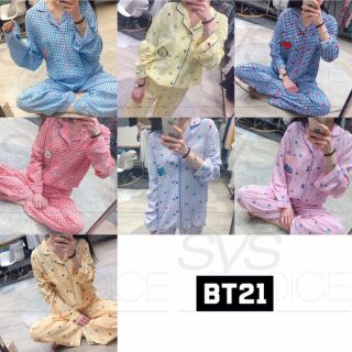 Bts Bt21 Official Authentic Goods Check Pajamas Holidays Ver By Hunt Innerwear