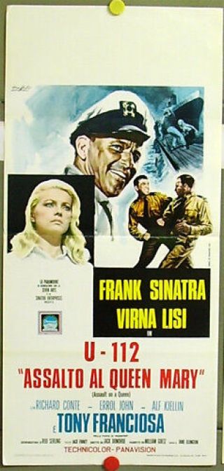 Ax79 Assault On A Queen Frank Sinatra Orig Poster Italy