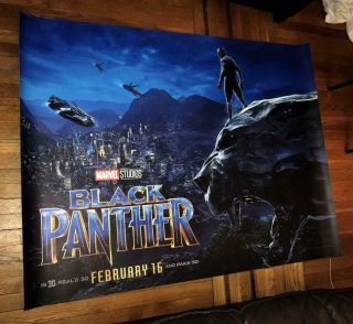Black Panther 5ft Subway Movie Poster 2018 Chadwick Boseman Marvel