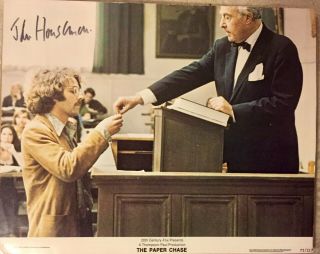 The Paper Chase: John Houseman Autographed 11x14 Promo Photo.