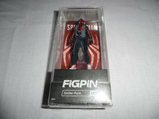 FiGPiN Marvel ' s Spider - Man Punk Collectible Pin w/ Premium Display Case 120 2