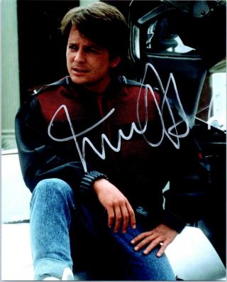 Michael J Fox Autographed Signed 8x10 Photo,