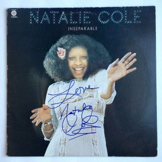 Natalie Cole Signed Autographed Inseparable Album Vinyl