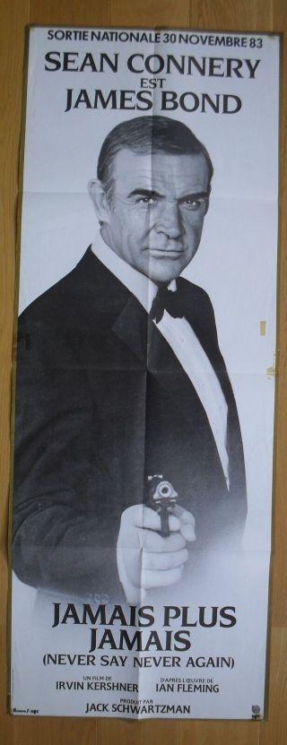 James Bond 007 Ever Say French Advance Movie Poster Door Panel 