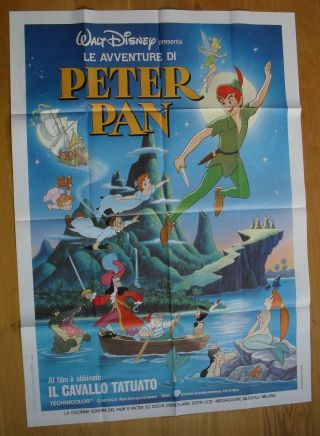 Peter Pan Walt Disney Italian One - Panel Movie Poster R87