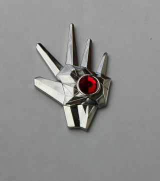 Logan ' s Run Brooch Red Life Clock Crystal / Micheal York Metal Lapel Pin 2