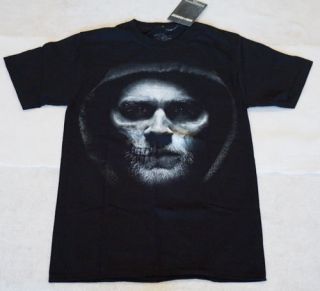 Sons Of Anarchy T - Shirt Jax Face Short Sleeve Black Small Unisex Soa