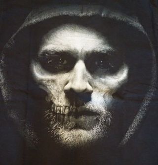 Sons of Anarchy T - shirt Jax Face Short Sleeve Black Small Unisex SOA 2