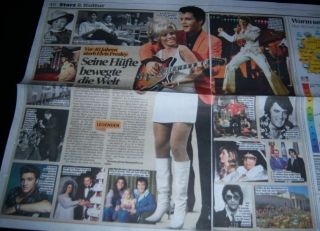 Elvis Presley 21 Pc German Clippings Full Pages