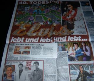 Elvis Presley 21 pc German Clippings Full Pages 2