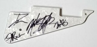 Slaughter Band Real Hand Signed Guitar Pickguard Autographed All 4 Members