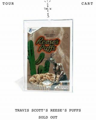 Travis Scott Cactus Jack Reese’s Puffs Cereal Astroworld Collectible