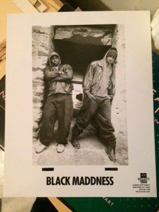 Black Maddness Vintage Hip Hop Promo Pic Rap Promo Material