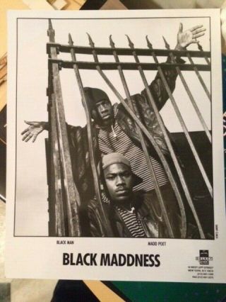 BLACK MADDNESS vintage hip hop promo pic rap PROMO MATERIAL 2