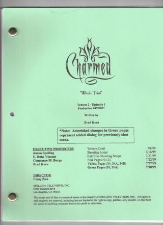 Charmed Show Script " Witch Trial "