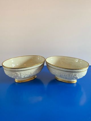 2 Mottahedeh Design Italy Porcelain Serving Bowl Mythical Figures