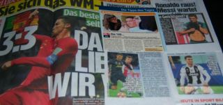 Cristiano Ronaldo 21 pc German Clippings Full Pages 3