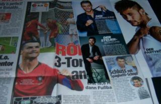 Cristiano Ronaldo 21 pc German Clippings Full Pages 4