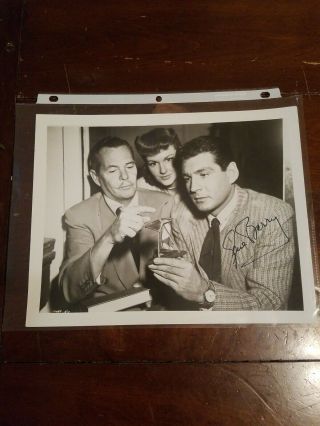 Gene Barry Vintage Signed 8x10 Photo War Of The Worlds Autograph Bat Masterson,