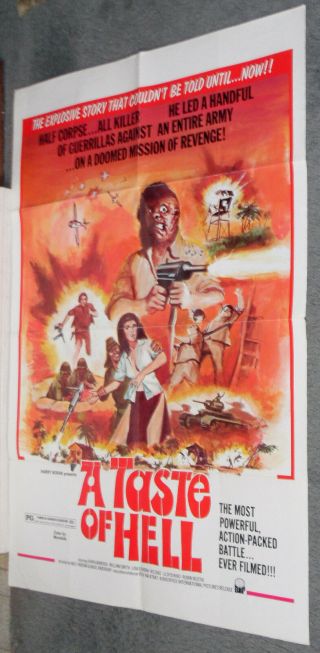 A Taste Of Hell 1973 One Sheet Movie Poster William Smith/john Garwood