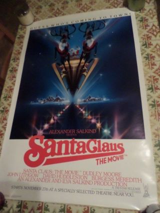 Santa Claus The Movie 1985 Advance - Movie Poster - One Sheet Rolled