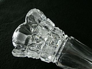 Rare Antique BACCARAT Crystal Soliflore Vase w/ Deeply Cut Diamonds Pattern 6