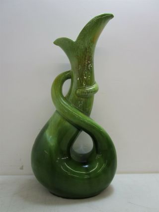 Royal Haegar 483 Cobra Serpentine Vase Pottery Sculpture 16 " Tall Home Decor